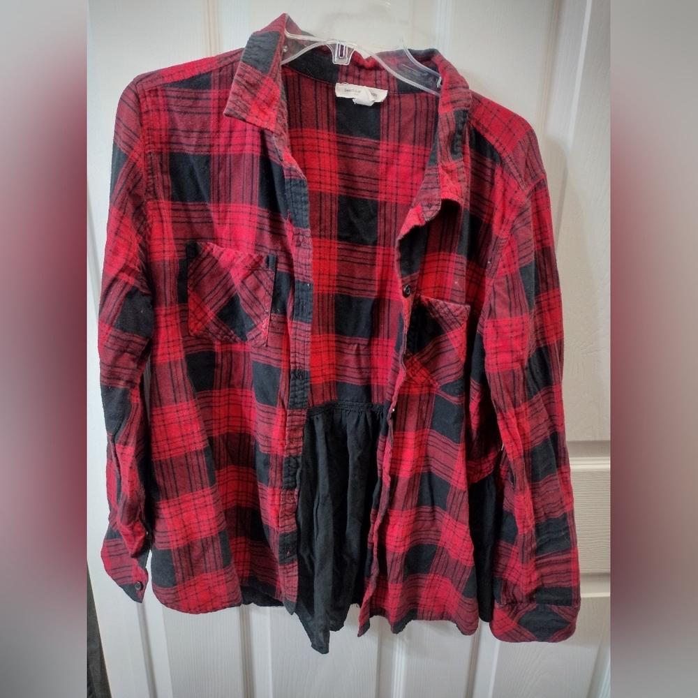 Red and black plaid shirt